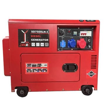 Javac 6,3 KVA - SD7500A/B Generator 230/400v 50hz, Ophalen