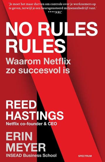 9789000378876 No rules rules | Tweedehands, Verzenden, Zo goed als nieuw, Reed Hastings