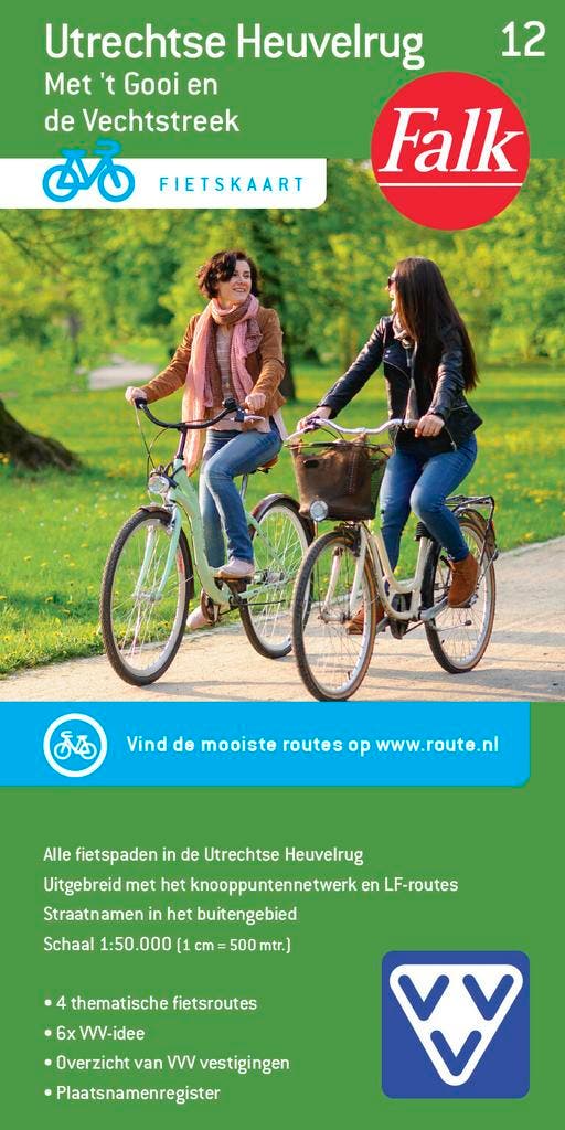 Utrechtse Heuvelrug / Falkplan fietskaart / 12 9789028724471, Boeken, Reisgidsen, Gelezen, Verzenden