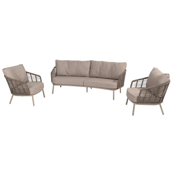 Puglia stoel bank loungeset 3 delig organic latte Taste 4SO, Tuin en Terras, Tuinsets en Loungesets, Nieuw, Ophalen of Verzenden