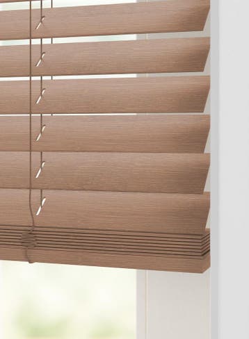 HEMA Jaloezie hout bamboe 50mm bruin 25% korting, Verzenden, Nieuw