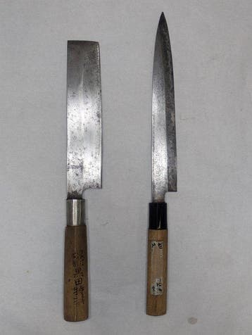 Keukenmes - Hout, Staal - Japan - Traditioneel Japans dun