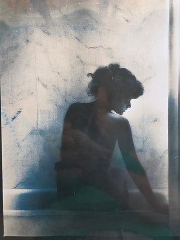 Michael Joseph (1941-) - Nivea now in tubs - blue-brown