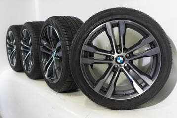 BMW X5 F15 X6 F16 468M 20 inch velgen Pirelli Runflat Winter, Gebruikt, Velg(en), 20 inch, Winterbanden