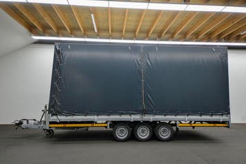 Hulco Medax-3 3500  502x203 + Huif Plateauwagen, Auto diversen, Aanhangers en Bagagewagens, Ophalen of Verzenden, Gebruikt