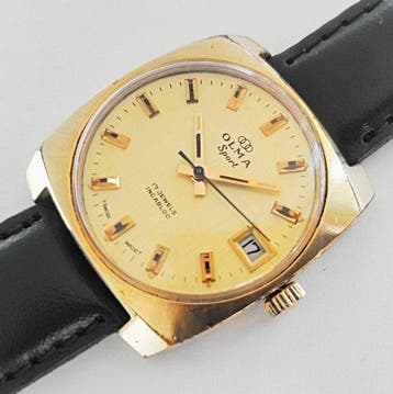 Olma - T-swiss Made-t gold plated mens - Zonder minimumprijs, Sieraden, Tassen en Uiterlijk, Nieuw