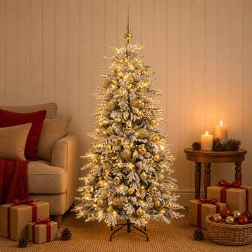 vidaXL Kunstmatige Inklapbare Kerstboom 150 cm 150 LEDs, Verzenden, Nieuw