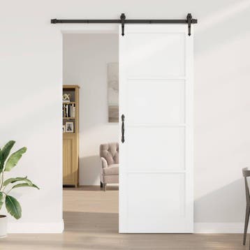 vidaXL Binnendeur 83 x 232 cm Multiplex Wit, Verzenden, Nieuw