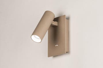 Rietveld Wandlampen - Taupe - Metaal, Aluminium, Verzenden, Nieuw