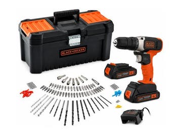 Veiling - Black & Decker schroefboormachine 18V BCD001C2TA-Q, Nieuw