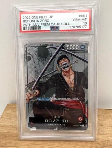Bandai - 1 Graded card - One Piece - Roronoa Zoro OP01-001, Nieuw