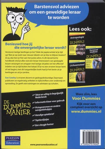 Lesgeven voor Dummies / Voor Dummies 9789043019040, Verzenden, Zo goed als nieuw, Sue Cowley