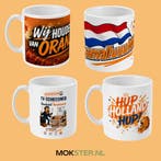 Cadeau voor Oranje fan? Mooie en grappige WK Mokken, Verzenden, Keramiek, Nieuw, Overige stijlen