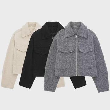 Chique Grijze Dames Jas met Rits en Zakken - Vintage Stijl, Verzenden, Nieuw