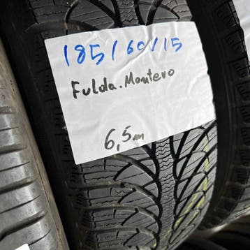 2 x Fulda 185-60-15 Winterbanden 6,5mm, Auto-onderdelen, Banden en Velgen, Gebruikt, 15 inch, Band(en), Personenwagen