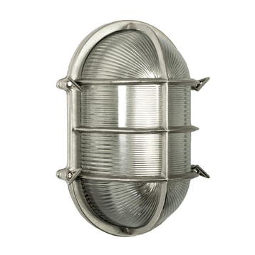 Scheepslamp Ks Nautic IV Nikkel Buitenverlichting, Tuin en Terras, Verzenden, Nieuw