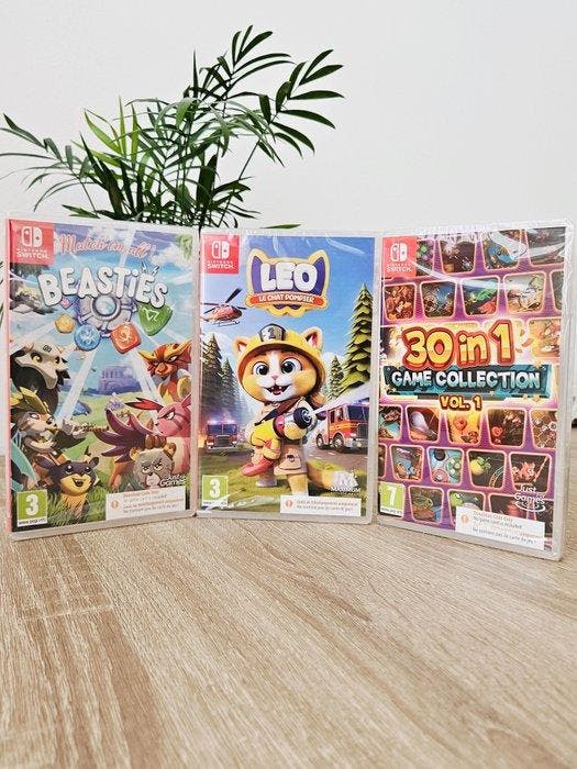 Nintendo - Switch - Jeux Vidéos Beasties + Leo + Game, Spelcomputers en Games, Spelcomputers | Overige Accessoires