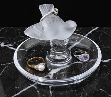 Lalique - Sieradendoos - Duikermussen - Kristal - Baguier, Nieuw