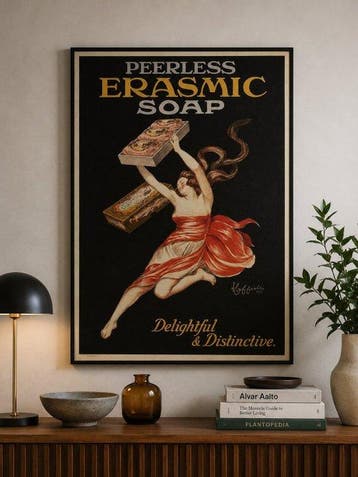 Leonetto Cappiello - Peerless Erasmic Soap - Jaren 1970, Antiek en Kunst
