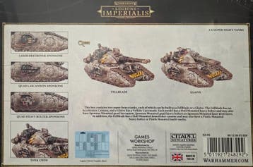 Fellblade or Glaive Super Heavy Tanks (warhammer nieuw), Ophalen of Verzenden, Nieuw