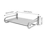 Magnetron Wandplank RVS met 6 Haken 30kg Draagkracht, Verzenden, Nieuw