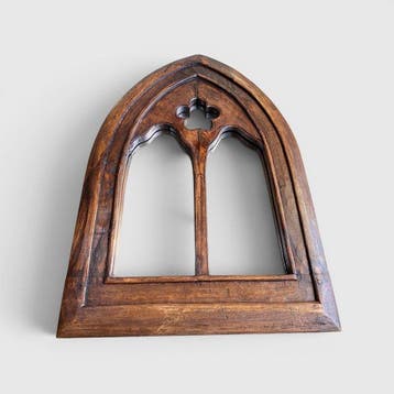 Spiegel - Hout, Glas - Neogotisch Gothic Revival