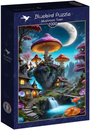Mushroom Town Puzzel (1000 stukjes) | Bluebird Puzzle -, Verzenden, Nieuw
