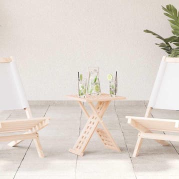 vidaXL Salontafel Bruin 33 x 33 x 40,5 cm Massief Notenhout, Verzenden, Nieuw, Overige houtsoorten