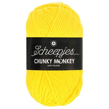 Scheepjes Chunky Monkey - 2008 yellow - Acryl Garen, Ophalen of Verzenden, Nieuw
