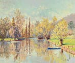 Jean-Pierre Bordry (1934) - LEure à Cocherel, Antiek en Kunst, Kunst | Schilderijen | Klassiek