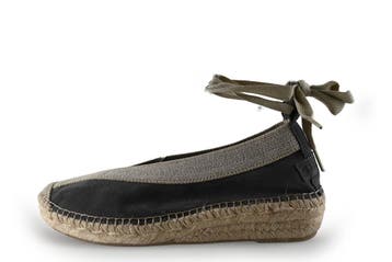Shabbies Amsterdam Espadrilles in maat 39 Grijs, Shabbies Amsterdam, Verzenden, Zo goed als nieuw, Grijs