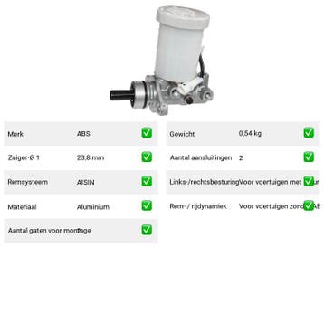 Hoofdremcilinder Suzuki X-90 1.6 i 16V 4x4 (EL) Van 1995-09, Verzenden, Nieuw, Suzuki