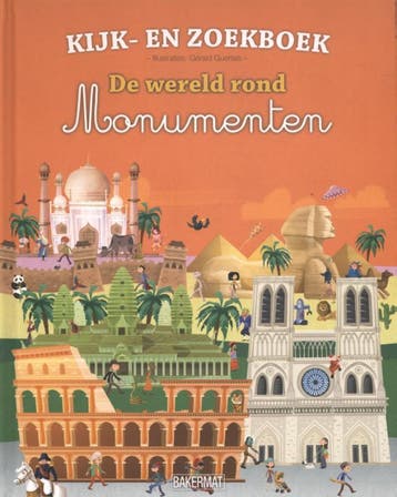 De wereld rond / Monumenten / Kijk- en zoekboek, Verzenden, Zo goed als nieuw, Gérald Guerlais