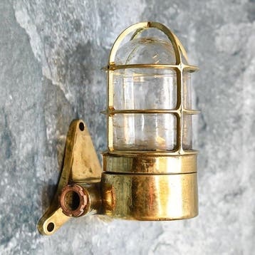 Wandlamp - Messing, Glas, Koper