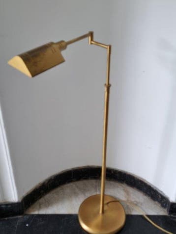 Staande lamp - Messing - Messing-vloerlamp met kantelbare