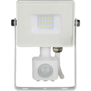 LED Bouwlamp 10 Watt met Sensor - LED Schijnwerper - Viron, Ophalen of Verzenden, Nieuw, Lamp met armatuur