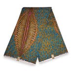 Afrikaanse stof - Plant - Polycotton, Hobby en Vrije tijd, Stoffen en Lappen, Ophalen of Verzenden, Nieuw