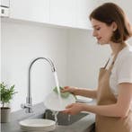 RVS Keukenkraan Koud Water 360° Draaibaar Éénhendel, Verzenden, Nieuw
