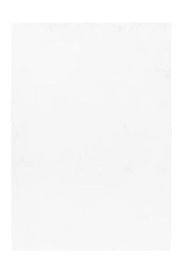 Wasbaar Vloerkleed | Pouffy | Uni | Wit | 140x200 cm, Verzenden, Nieuw