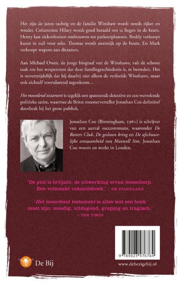 Het moordend testament 9789023476764 Jonathan Coe, Boeken, Verzenden, Gelezen, Jonathan Coe