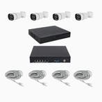 Budget 4x bullet PoE ip camera set 5MP met mensen detectie, Audio, Tv en Foto, Videobewaking, Verzenden, Nieuw