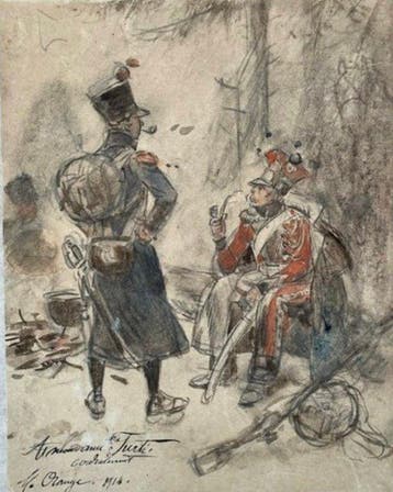 Maurice Orange (1867-1916) - Soldats au repos