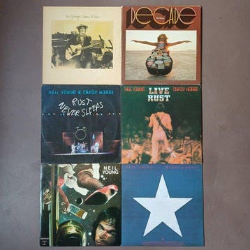 Neil Young - 6 Original Classics incl. Decade (3LP) & Live, Cd's en Dvd's, Vinyl Singles, Nieuw in verpakking