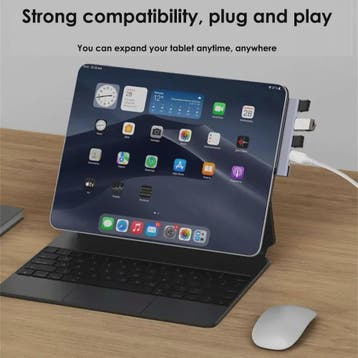 4-Poorts USB-C Hub met PD 60W: USB 3.0, 2.0 & OTG voor MacBo, Verzenden, Nieuw