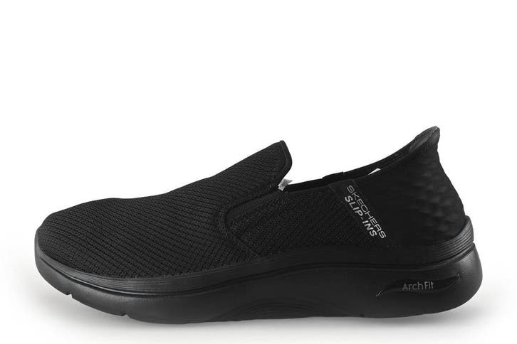Skechers Instappers in maat 42 Zwart, Kleding | Heren, Schoenen, Zwart, Zo goed als nieuw, Overige typen, Verzenden