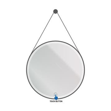 Spiegel Aquasplash Aloni Ronde Ledspiegel Met Band 60 cm Mat, Huis en Inrichting, Woonaccessoires | Spiegels, Ophalen of Verzenden