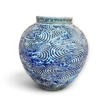 Tetsuhiko Ishijima – Mashiko-yaki vaas met