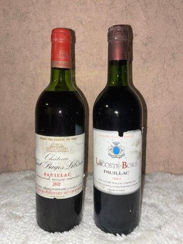 1982 Château Haut-Bages Libéral & 1984 Lacoste-Borie -, Nieuw