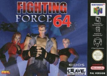 Fighting Force 64 - Nintendo 64 [Game + Manual] - Geek Out!, Spelcomputers en Games, Games | Nintendo 64, Vechten, Eén computer