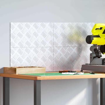vidaXL Trapmatten 4 st 40 x 20 cm Zilver Aluminium, Doe-het-zelf en Verbouw, Verzenden, Nieuw